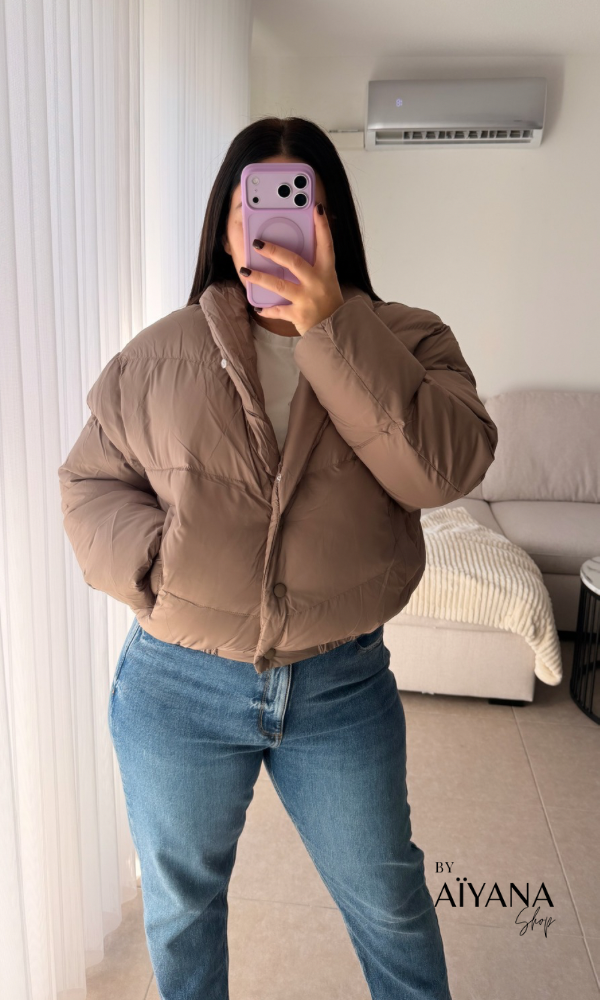 Doudoune courte fourrure amovible